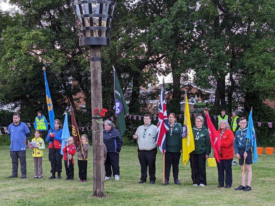 The Scouts and Guides at the 80th DD anniversary